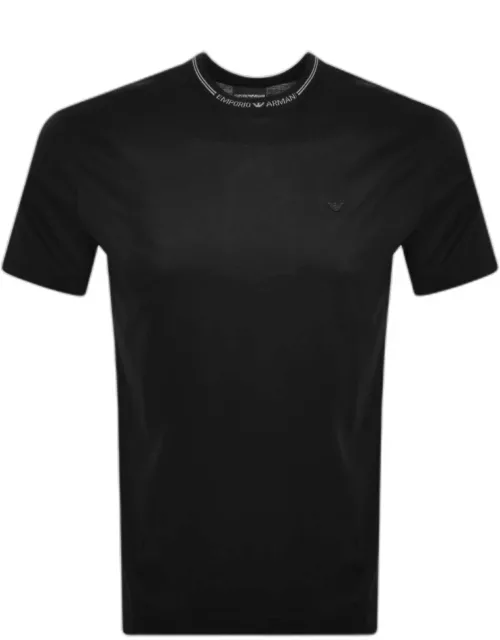 Emporio Armani Crew Neck Logo T Shirt Black