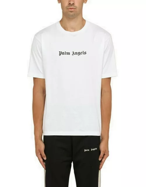 White t-shirt with logo lettering