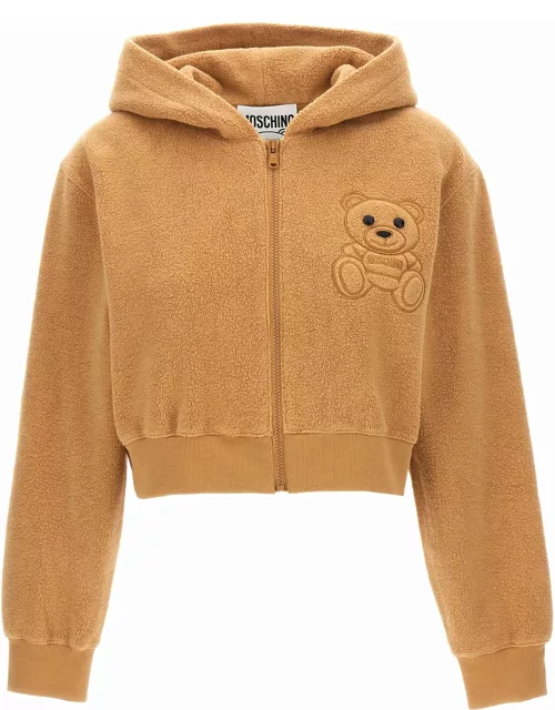 Moschino orsetto Cropped Hoodie