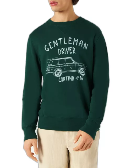MC2 Saint Barth Cotton Sweatshirt With Gentleman Driver Cortina Writing