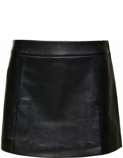 Federica Tosi Leather Mini Skirt