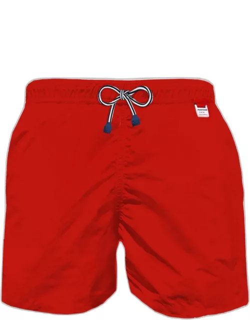 MC2 Saint Barth Man Red Swim Shorts Pantone Special Edition