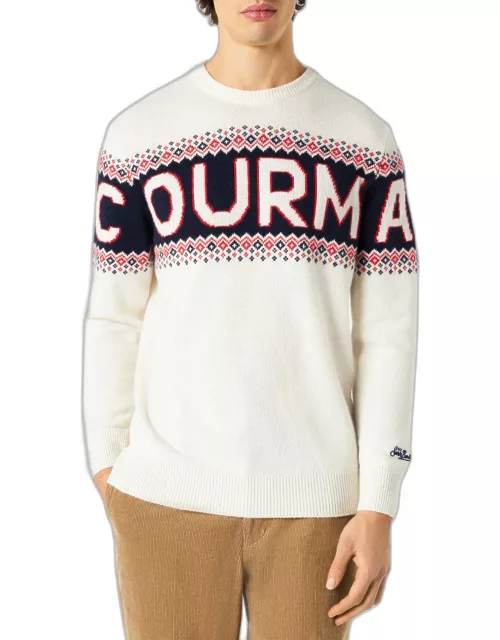 MC2 Saint Barth Man Sweater With Courma Lettering