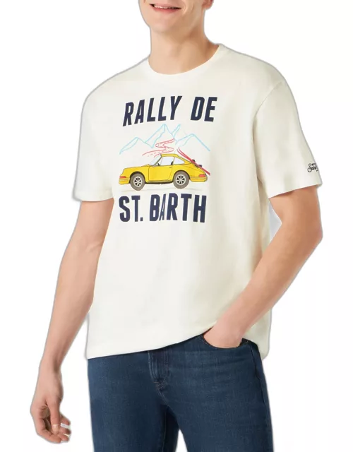 MC2 Saint Barth Man T-shirt With Car Print