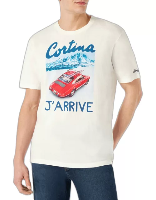 MC2 Saint Barth Man T-shirt With Cortina Lettering