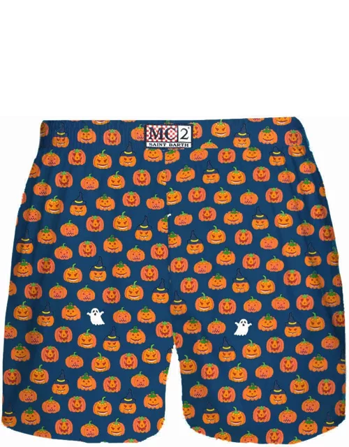 MC2 Saint Barth Man Underwear Boxer With Halloween Print