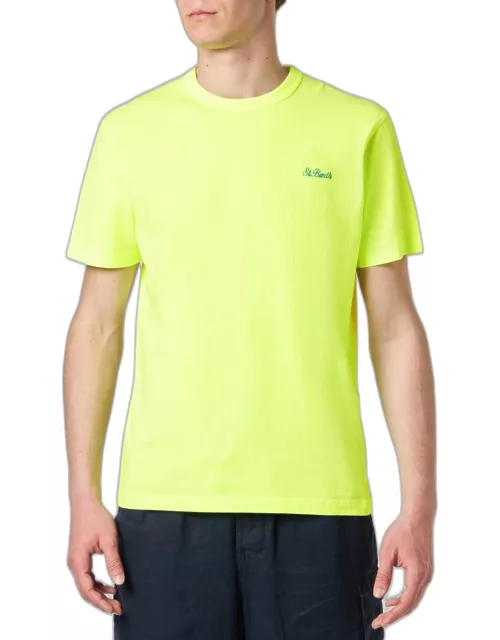 MC2 Saint Barth Man Yellow Cotton T-shirt