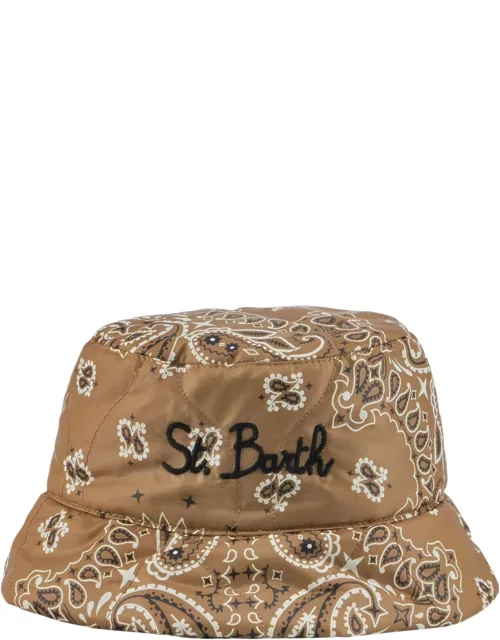 MC2 Saint Barth Woman Bucket Hat With Bandanna Print
