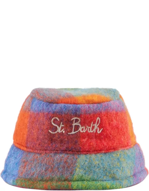 MC2 Saint Barth Woman Bucket Hat With Check Print