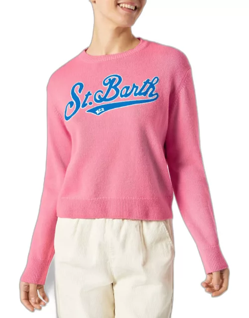 MC2 Saint Barth Woman Pink Cropped Sweater