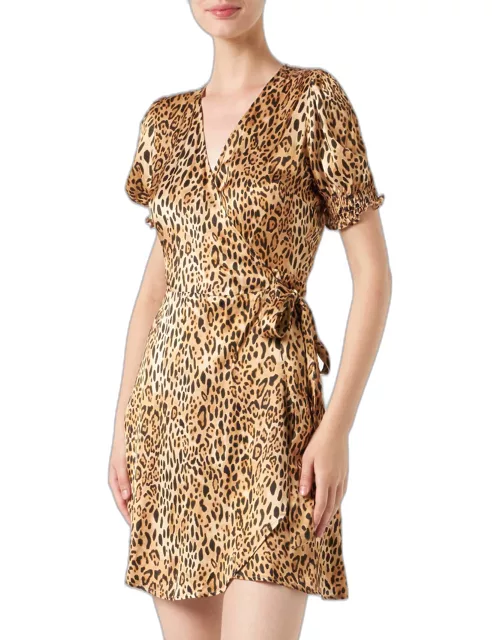 MC2 Saint Barth Woman Short Dress With Leopard Print
