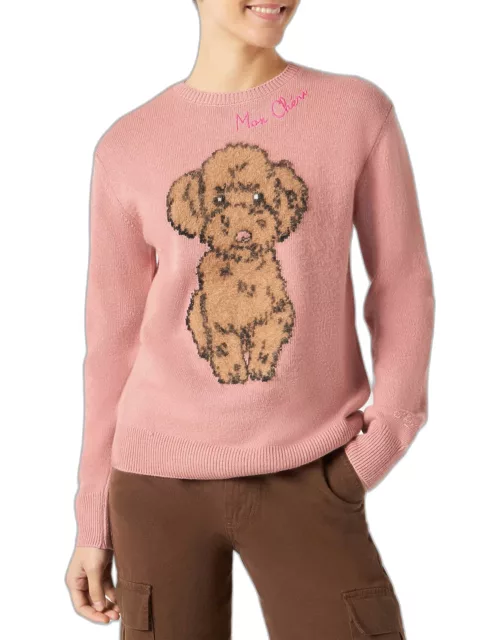MC2 Saint Barth Woman Sweater With Dog Print