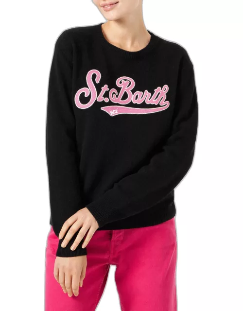 MC2 Saint Barth Woman Sweater With Saint Barth Terry Logo