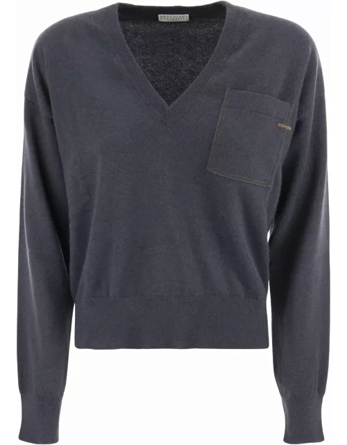 Brunello Cucinelli Cashmere Sweater With Pocket