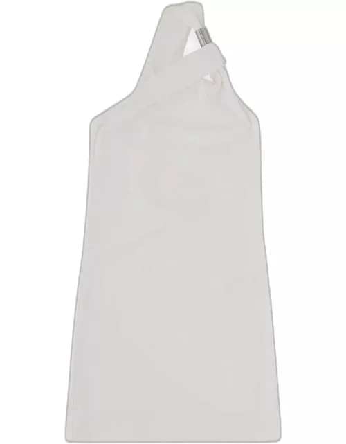 1017 ALYX 9SM One Shoulder Metal Tube Dress White lycra short dress - One shoulder metal tube dres
