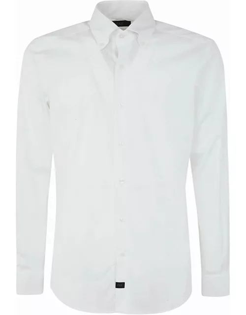 Fay New Button Down Stretch Popeline Shirt