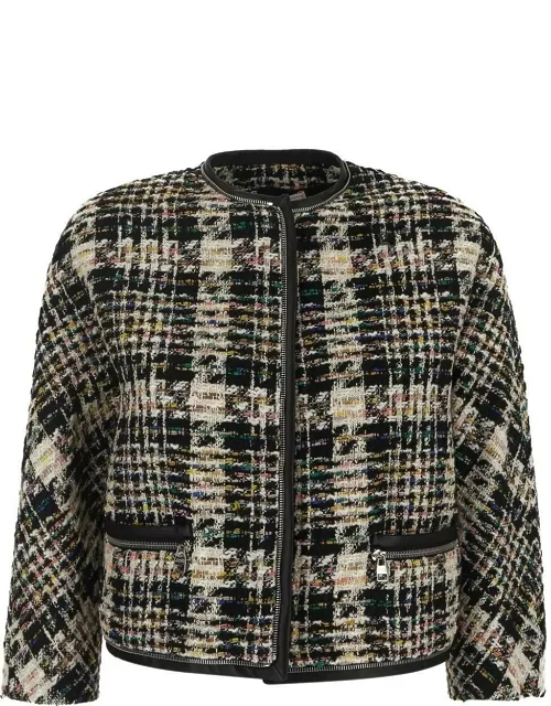 Alexander McQueen Hybrid Tweed Cocoon Jacket