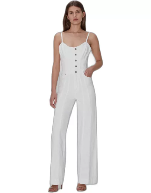 Bustier Jumpsuit In White