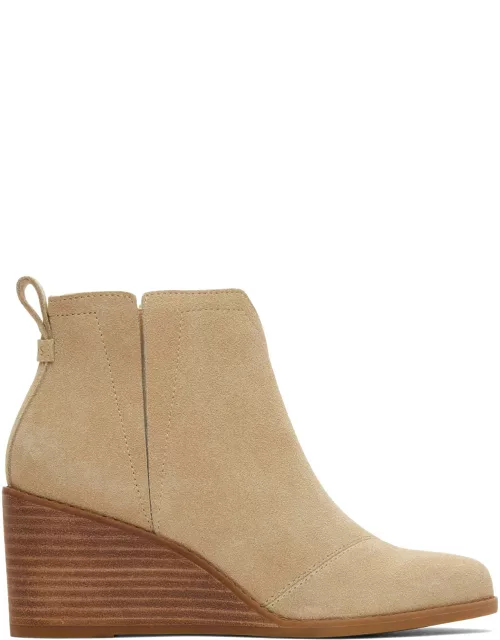 TOMS Women's Natural Suede Clare Boot