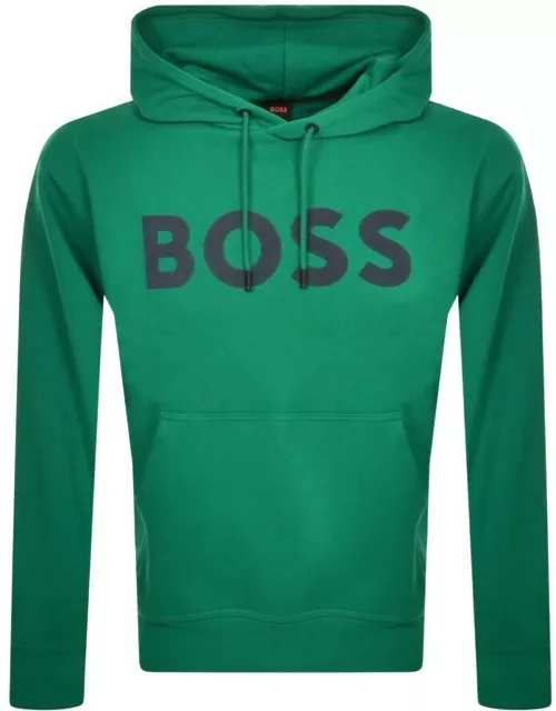 BOSS Basic Logo Hoodie Green