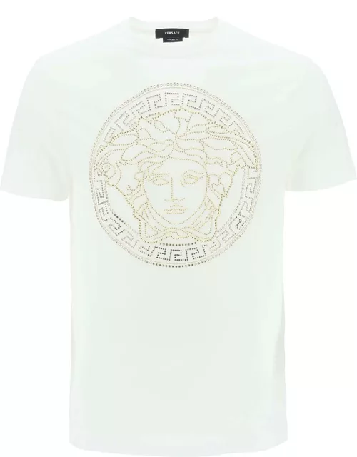VERSACE Medusa-studded Taylor fit T-shirt
