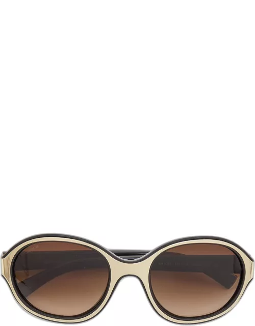 Giorgio Armani Black Gold/Brown Gradient AR8015 Oval Sunglasse