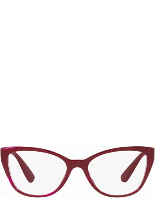 Miu Miu Eyewear Mu 04sv Bordeaux Glasse