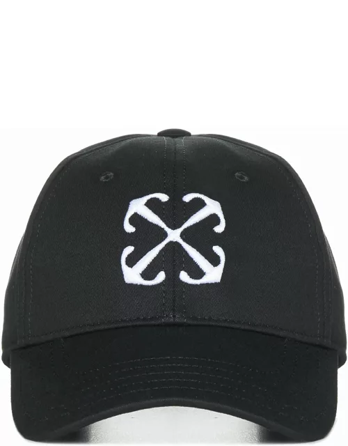 Off-White Baseball Cap With Embroidery