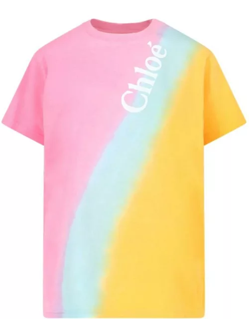 Chloé tie-dye Effect T-shirt
