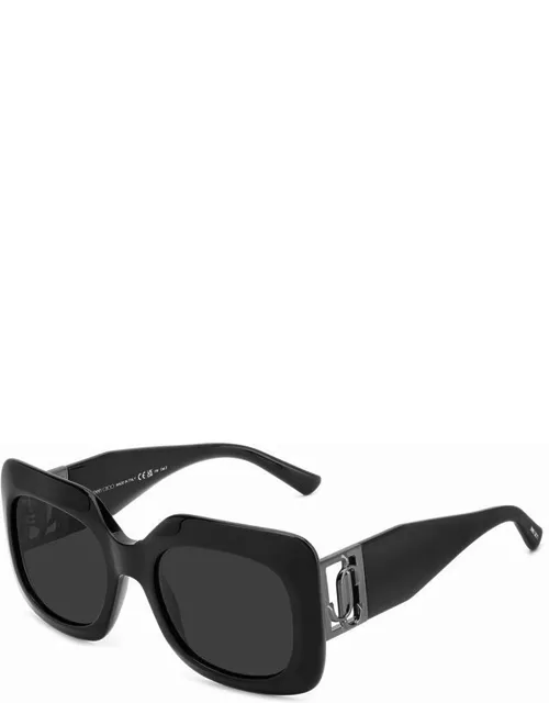 Jimmy Choo Eyewear Jc Gaya/s 807/ir Black Sunglasse