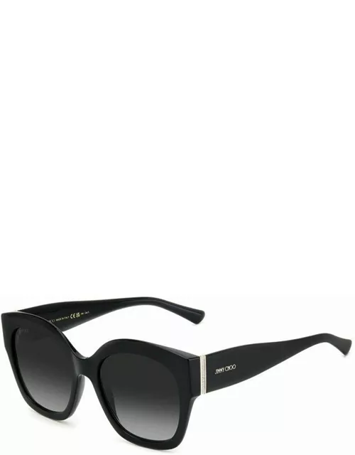 Jimmy Choo Eyewear Jc Leela/s 807/9o Black Sunglasse