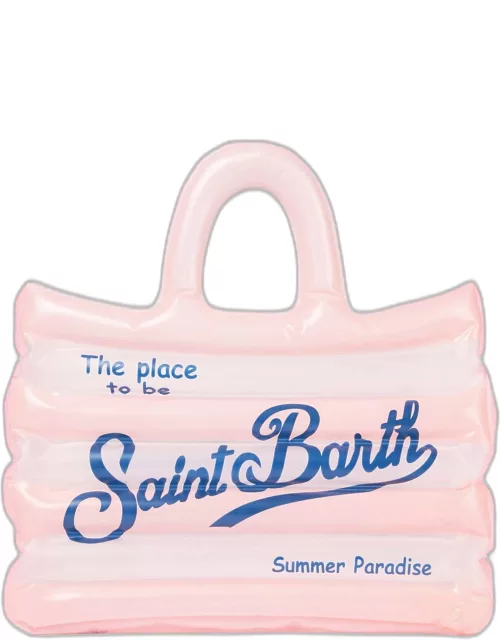 MC2 Saint Barth Vanity White And Pink Inflatable Shoulder Bag