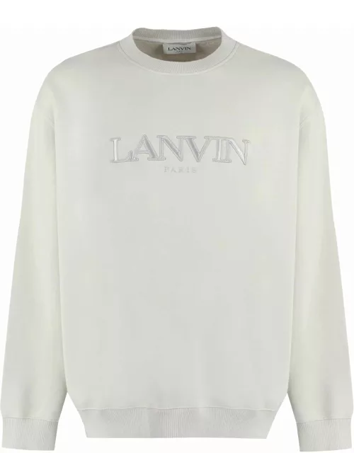 Lanvin Cotton Crew-neck Sweatshirt With Logo