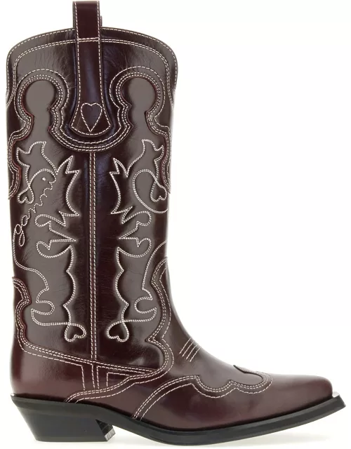 ganni western boot