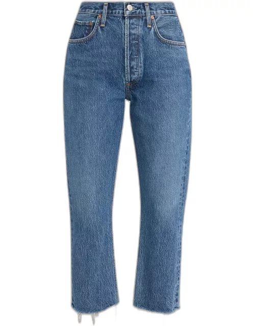 Riley High-Rise Straight Cropped Jean