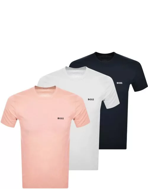 BOSS Multi Colour Triple Pack T Shirt