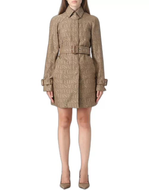 Trench Coat VERSACE Woman colour Brown