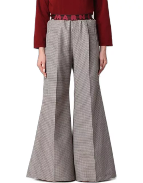 Trousers MARNI Woman colour Burgundy