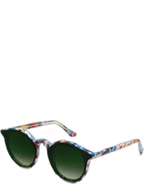 Collins Nylon Santorini Acetate Round Sunglasse