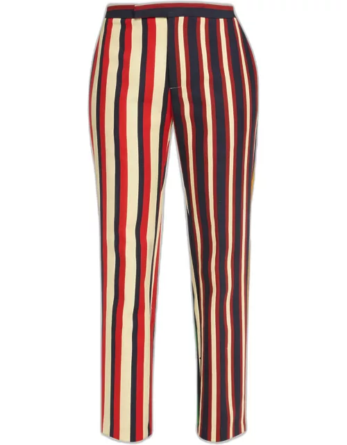 Eton Striped Narrow Trouser