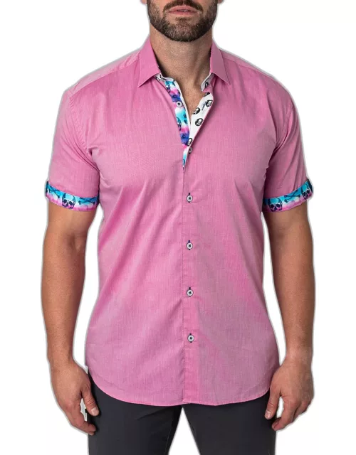 Men's Galileo Contrast-Trim Polo Shirt