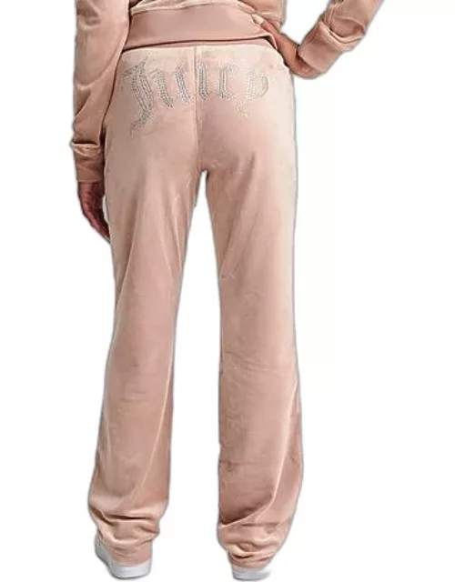 Women's Juicy Couture OG Big Bling Velour Track Pant