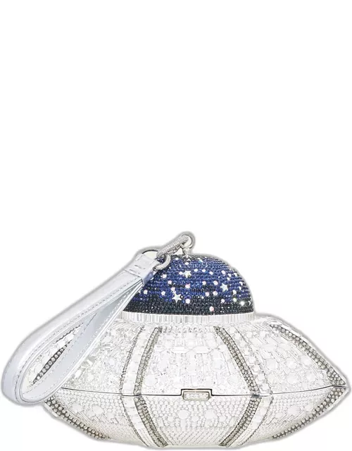 UFO Orbiter Clutch Bag With Removable Wristlet Strap