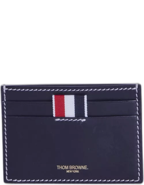 Men's Grosgrain Tab Leather Card Holder