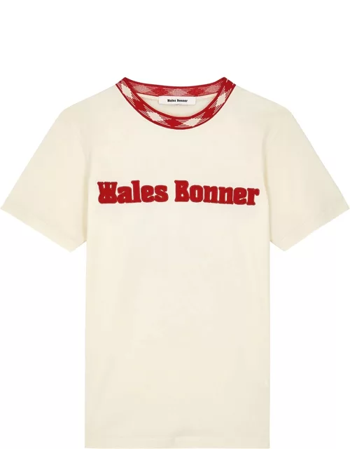 Wales Bonner Logo-embroidered Cotton T-shirt - Ivory
