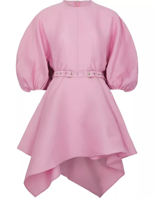 Marques' Almeida Asymmetric Taffeta Mini Dress - Light Pink
