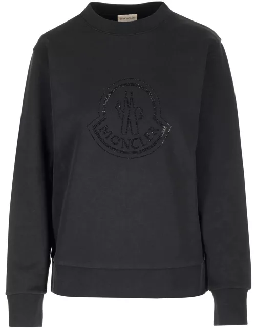 Moncler Logo Sweatshirt With Crystal