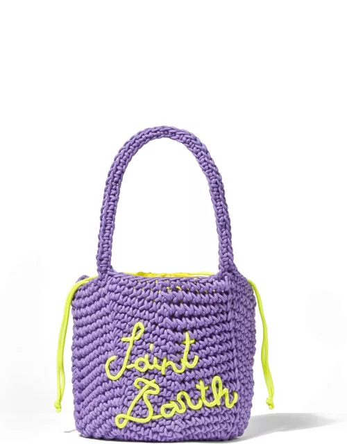 MC2 Saint Barth Rope Violet Crochet Shoulder Bag