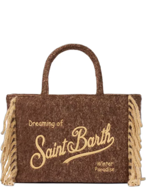 MC2 Saint Barth Vanity Blanket Brown Shoulder Bag With Fringe