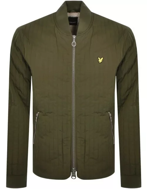 Lyle And Scott Quilted Liner Jacket Green